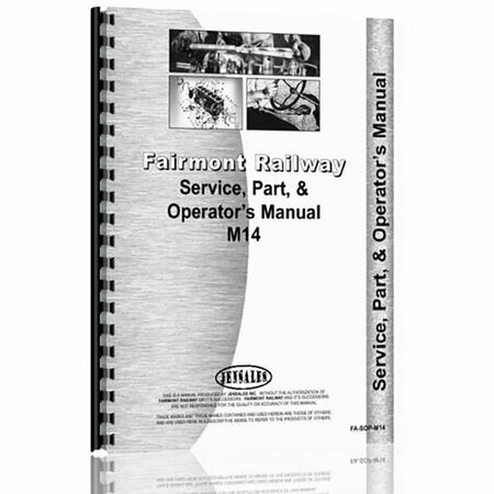 AFTERMARKET Part Manual for Fairmont Service, Operator's,  RAP83912